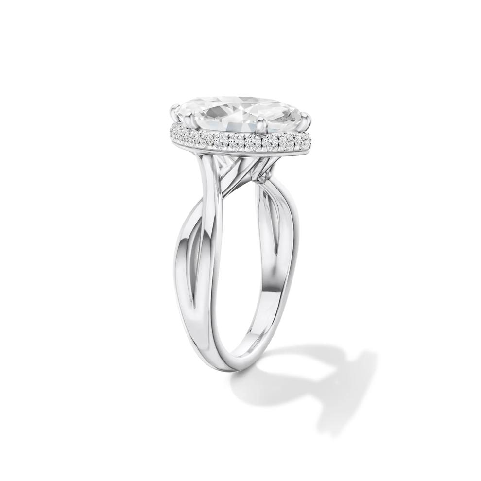 Ruby Lab Grown Diamond Marquise Center Engagement Ring in 14K White Gold (3 1/4 ct. tw.) – Image 3 of 4
