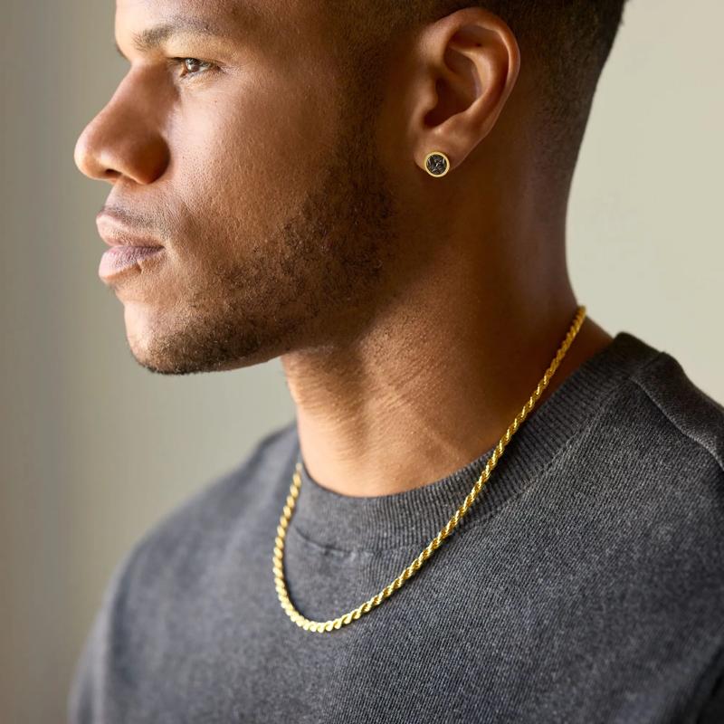 Men&#39;s Rope Chain in Vermeil, 3.5MM, 20&quot; – Image 5 of 6