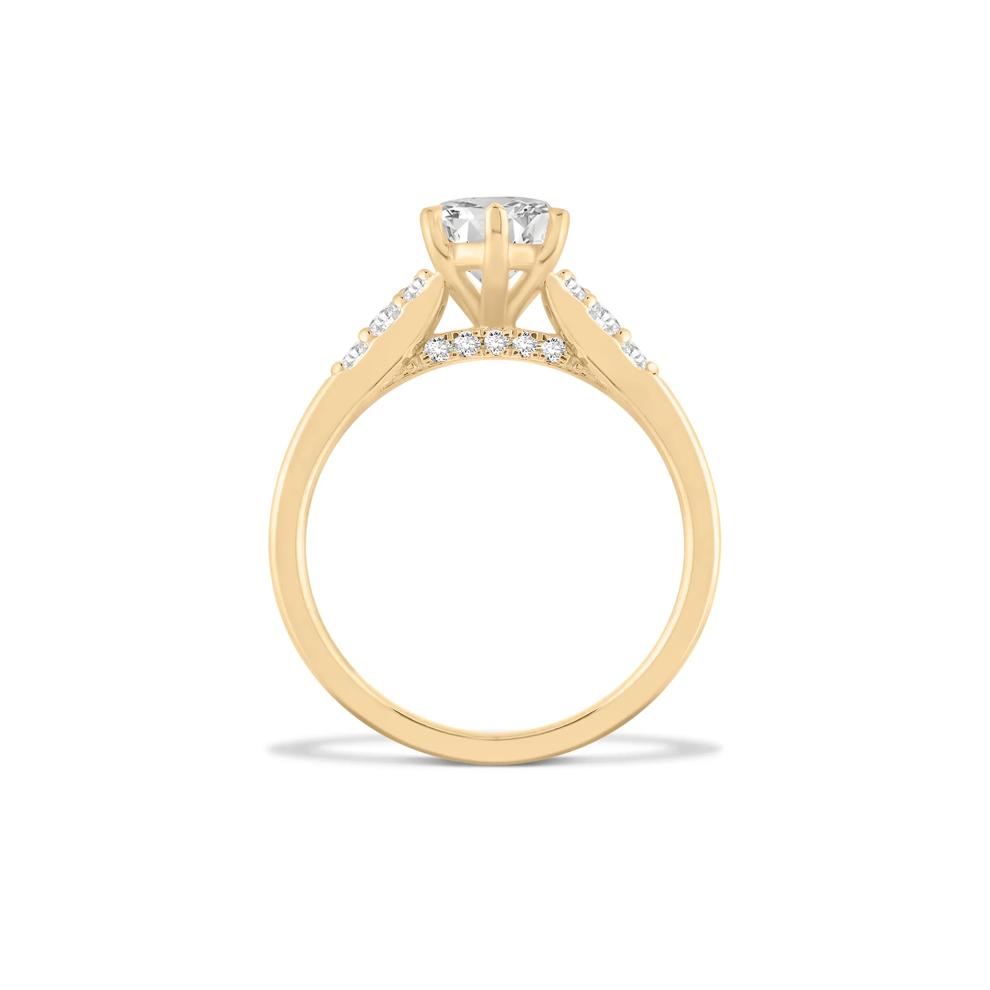 Lab Grown Diamond Marquise Engagement Ring in 14K Yellow Gold (2 3/4 ct. tw.) – Image 2 of 4