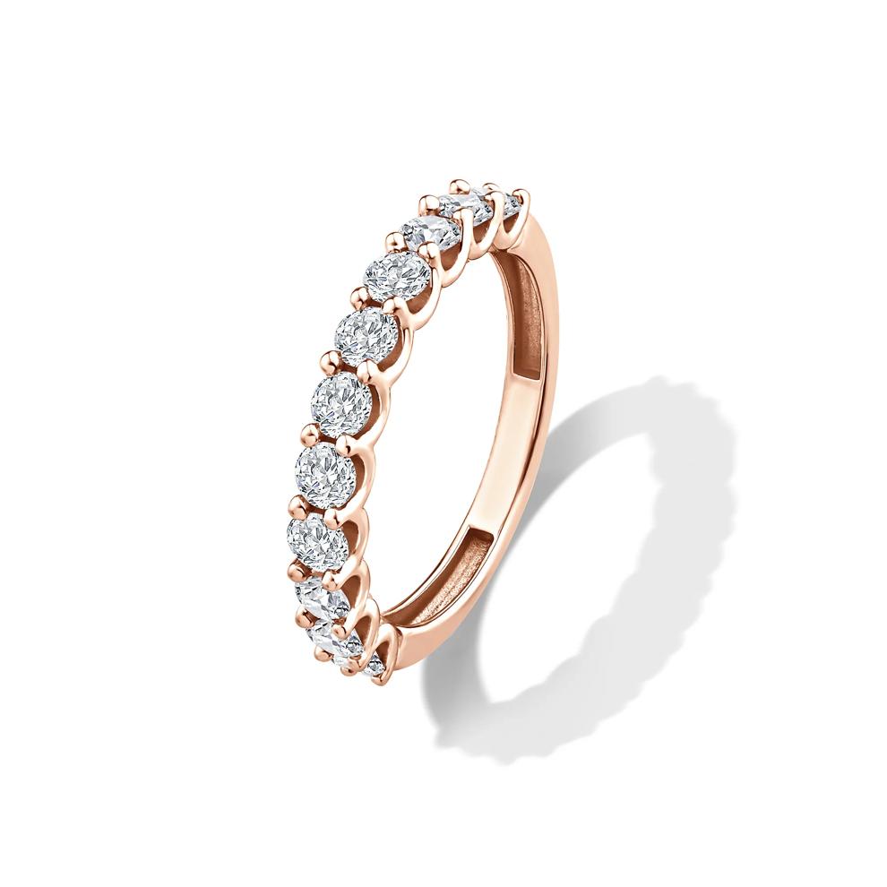 Lab Grown Diamond Round Composite Engagement Set in 10K Rose Gold (5 ct. tw.) – Image 6 of 6