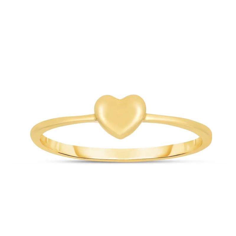 Heart Stacking Ring in 14K Yellow Gold – Image 1 of 3