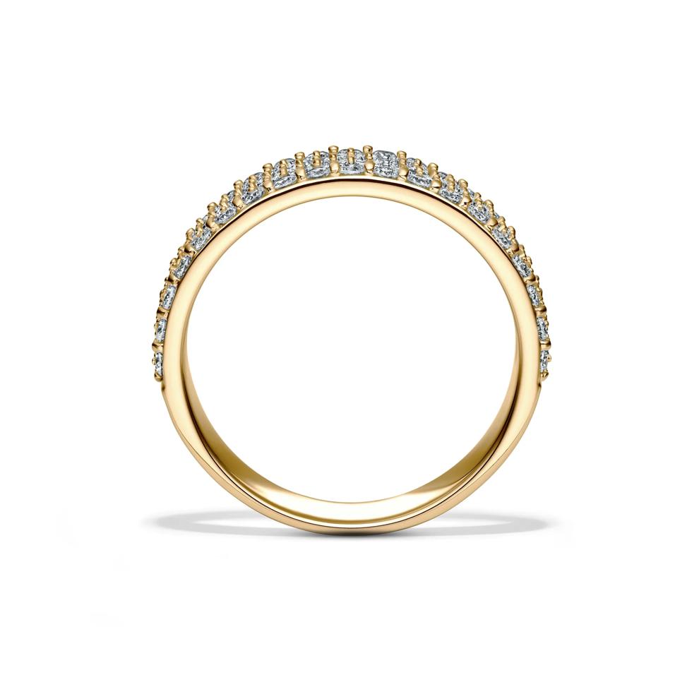 Lab Grown Diamond Pave Multi-Row Band in 14K Yellow Gold (1 ct. tw.) – Image 2 of 4