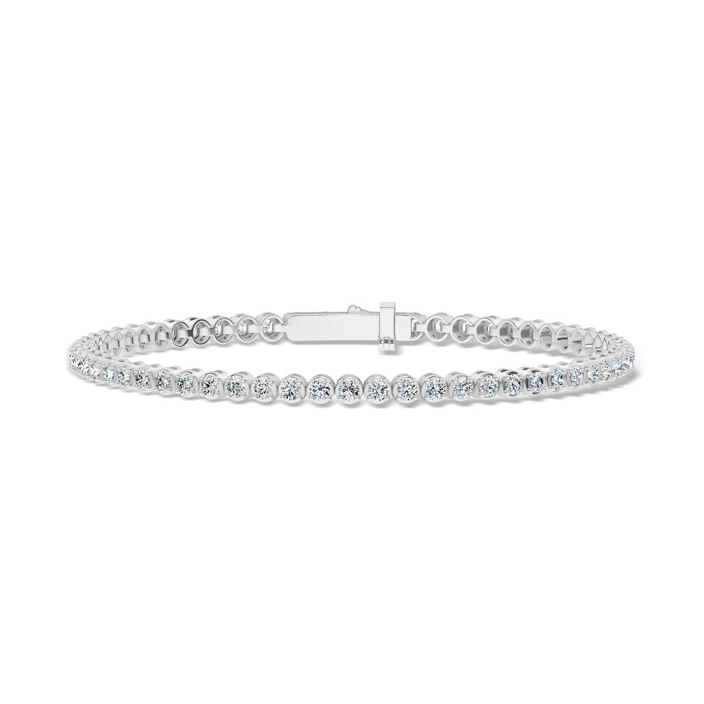 Diamond Tennis Bracelet in 10K White Gold, 7" (3 ct. tw.) – Image 1 of 2