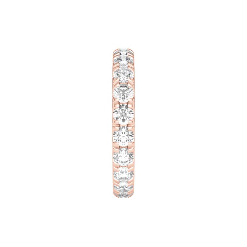 Lab Grown Diamond Comfort Fit Eternity Band in 14K Rose Gold (2 ct. tw.)  – Image 3 of 3