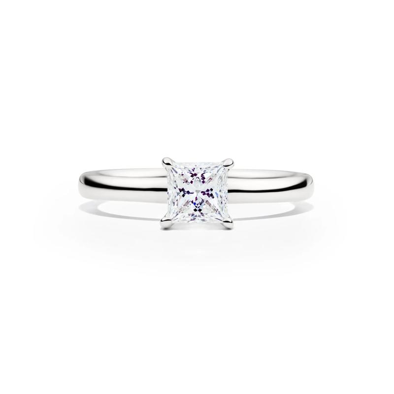 Diamond Princess-Cut Solitaire Engagement Ring in 14K White Gold (3/4 ct.) – Image 1 of 5