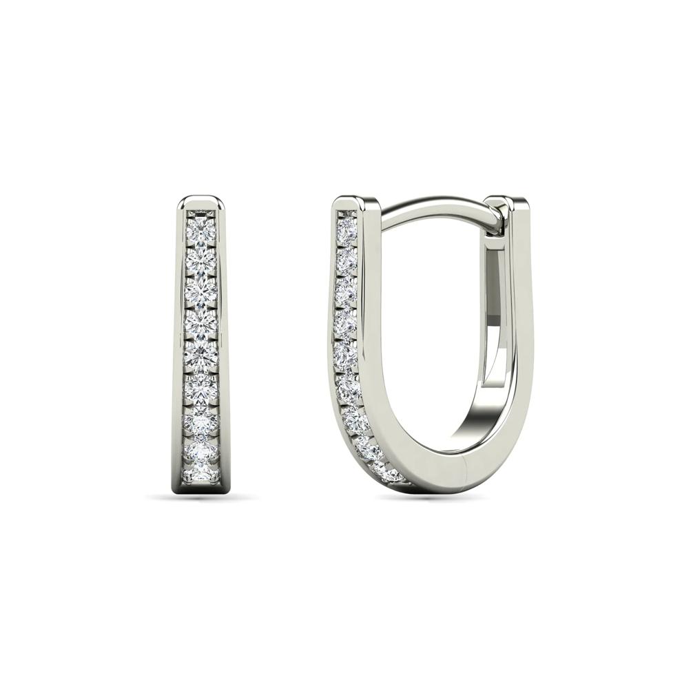 Diamond Hoop Earrings in 14K Gold (1/7 ct. tw.) – Image 1 of 1