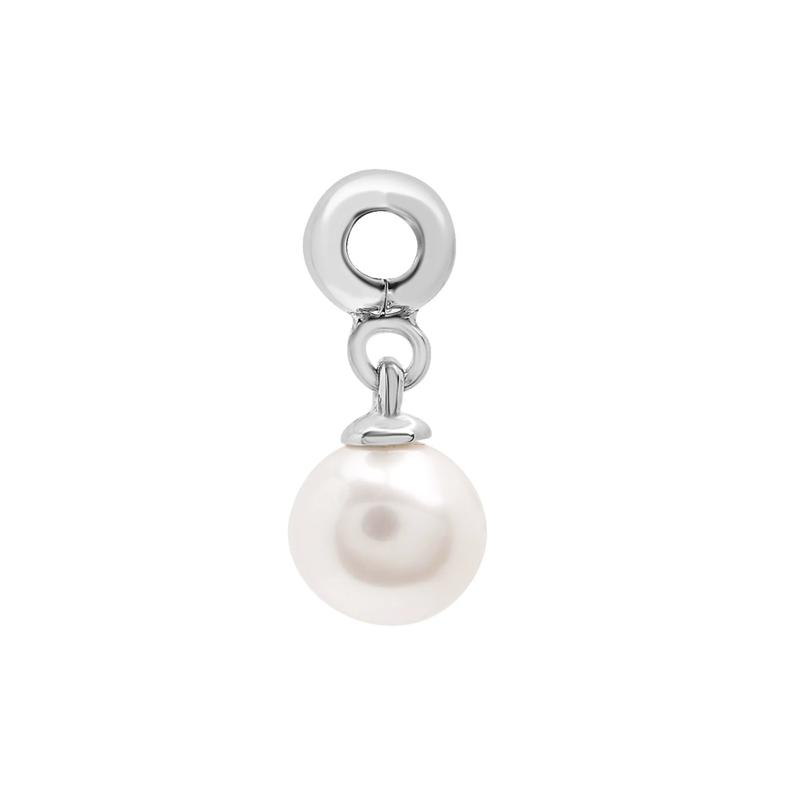 Freshwater Culture Pearl Bead Charm in Sterling Silver – Image 2 of 3