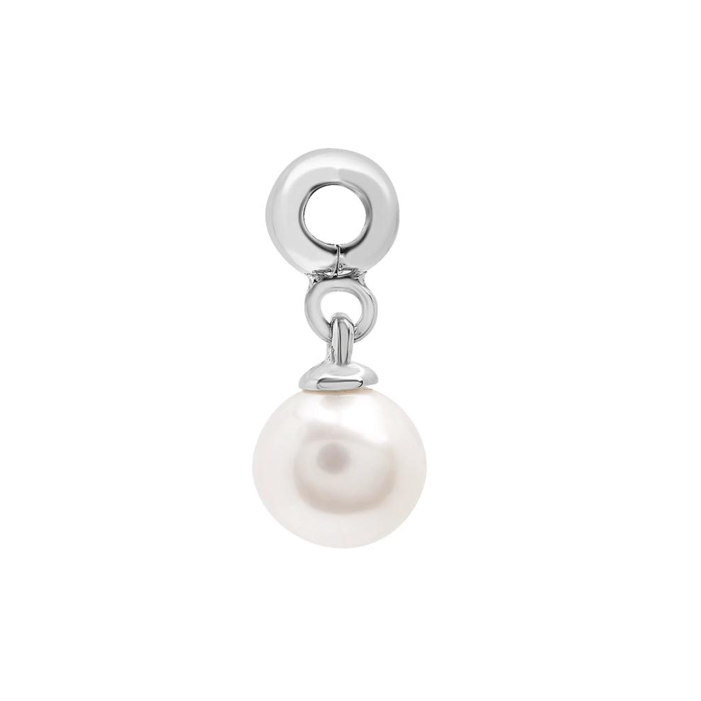 Freshwater Culture Pearl Bead Charm in Sterling Silver – Image 2 of 3