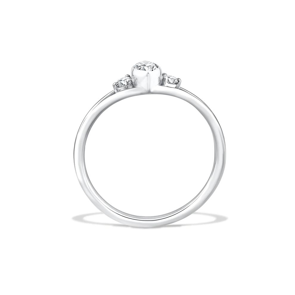 Lab Grown Diamond Marquise Center Promise Ring in 10K White Gold (3/8 ct. tw.) – Image 2 of 4