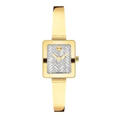 Ladies' Mini Tank Watch in Gold-Tone Stainless Steel, 23mm