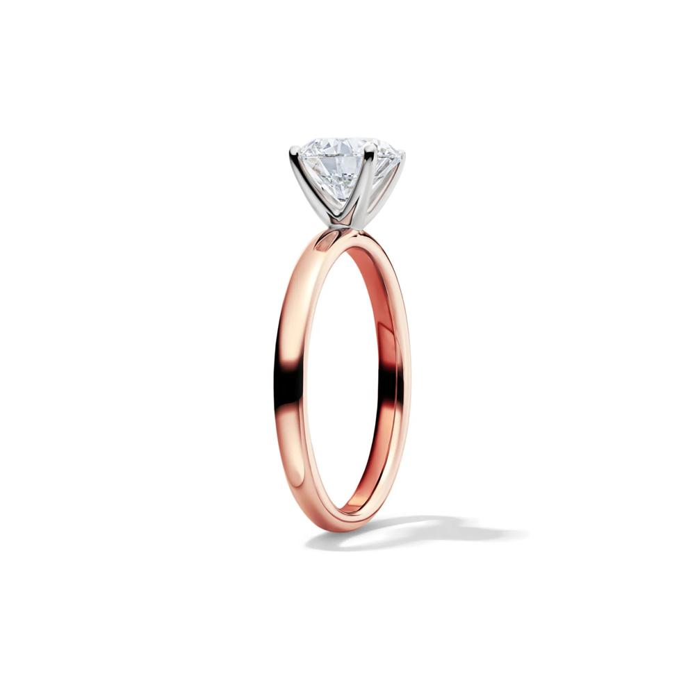 Diamond Round Brilliant Cut Solitaire Engagement Ring in 14K Rose Gold (1 1/2 ct.) – Image 3 of 5