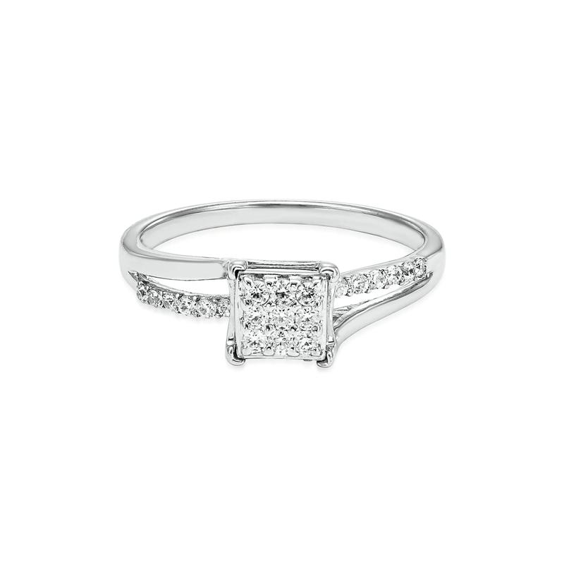 1/4 ct. tw. Diamond Ring in Sterling Silver – Image 1 of 3