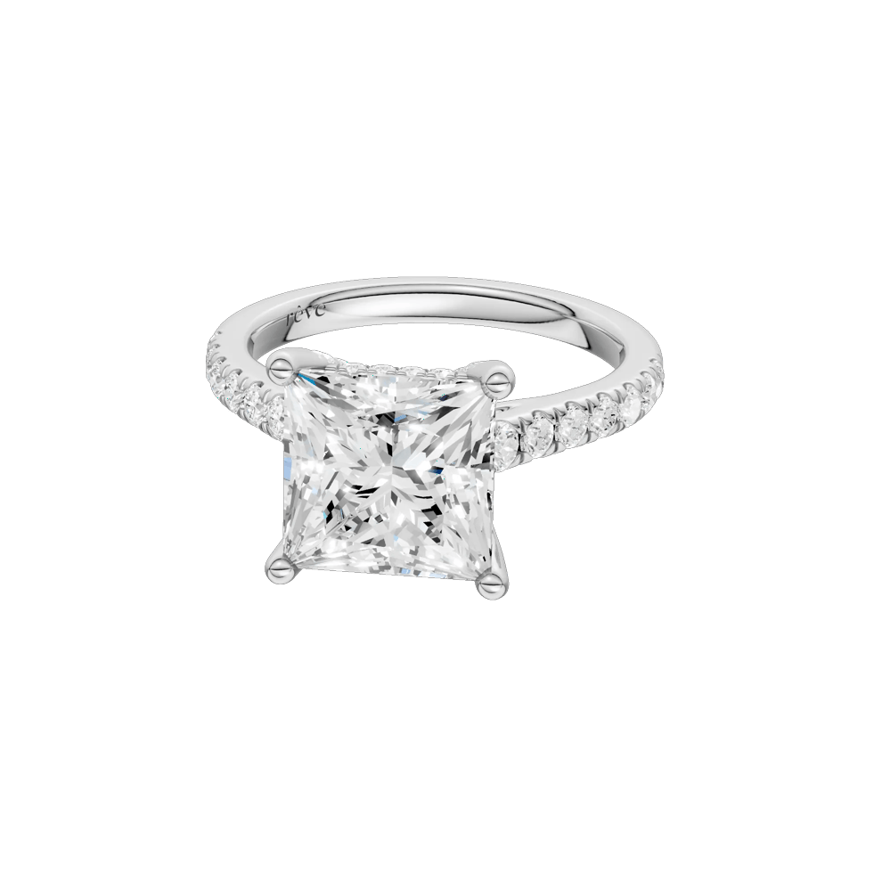 Noreen Lab Grown Diamond Princess-Cut Center Engagement Ring in 14K Gold – Image 2 of 5