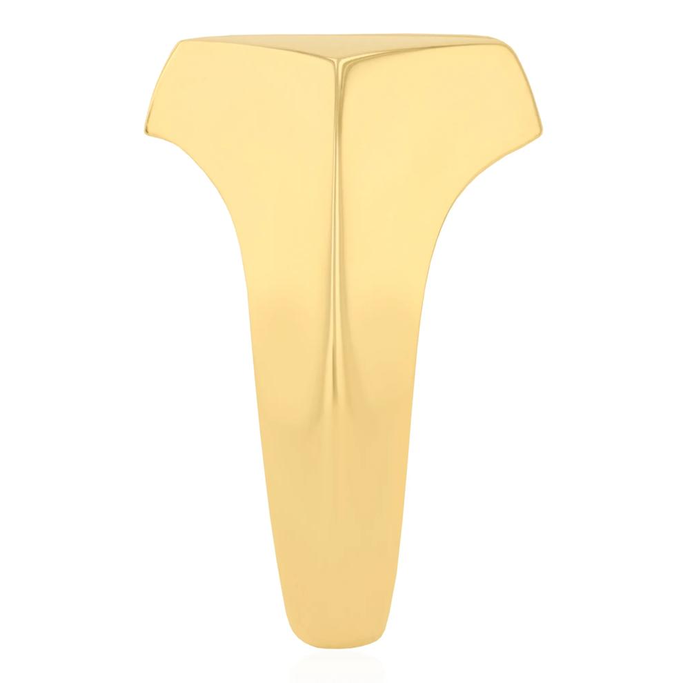 Men's Split Center Tapered Ring in Vermeil – Image 3 of 3