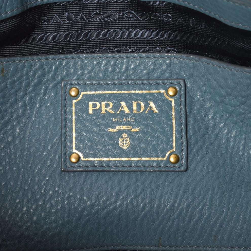 Pre-Owned Prada Vitello Daino Leather Tote Bag Small Tote – Image 6 of 8