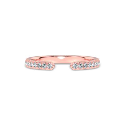 Lab Grown Diamond Open Band in 14K Rose Gold (1/4 ct. tw.)