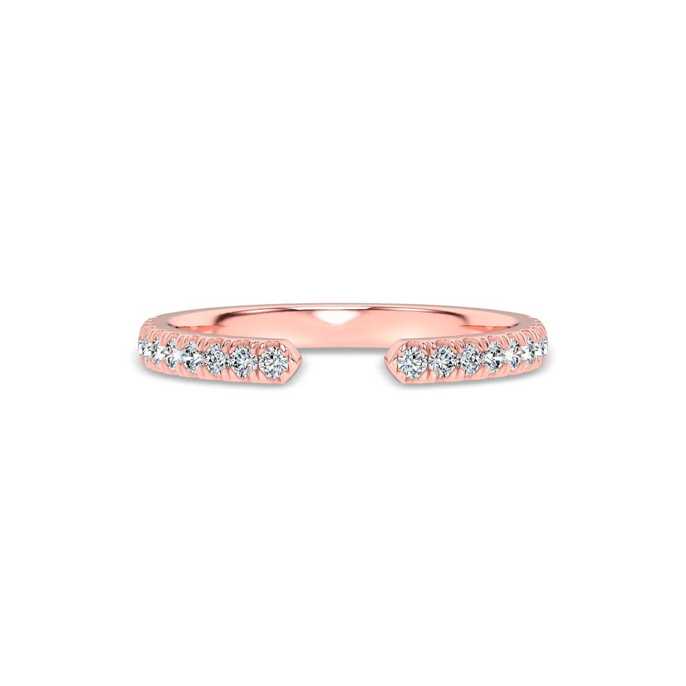 Lab Grown Diamond Open Band in 14K Rose Gold (1/4 ct. tw.) – Image 1 of 4