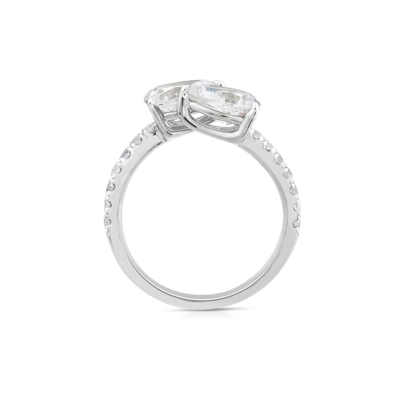 Lab Grown Diamond Bypass Ring in 10K White Gold &#40;1 3/4 ct. tw.&#41; – Image 2 of 3