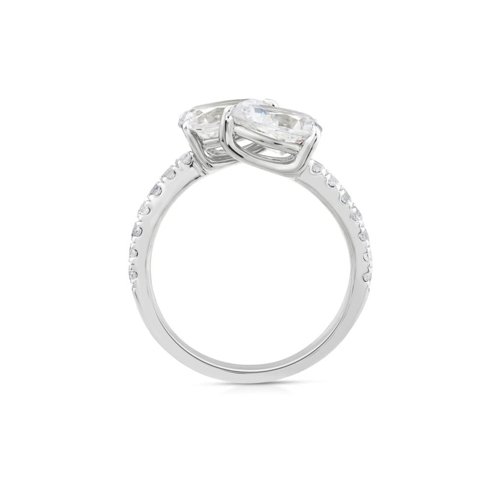 Lab Grown Diamond Bypass Ring in 10K White Gold (1 3/4 ct. tw.) – Image 2 of 3
