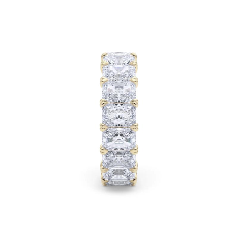 Lab Grown Diamond Radiant-Cut Eternity Band in 14K Yellow Gold &#40;7 ct. tw.&#41; – Image 3 of 5