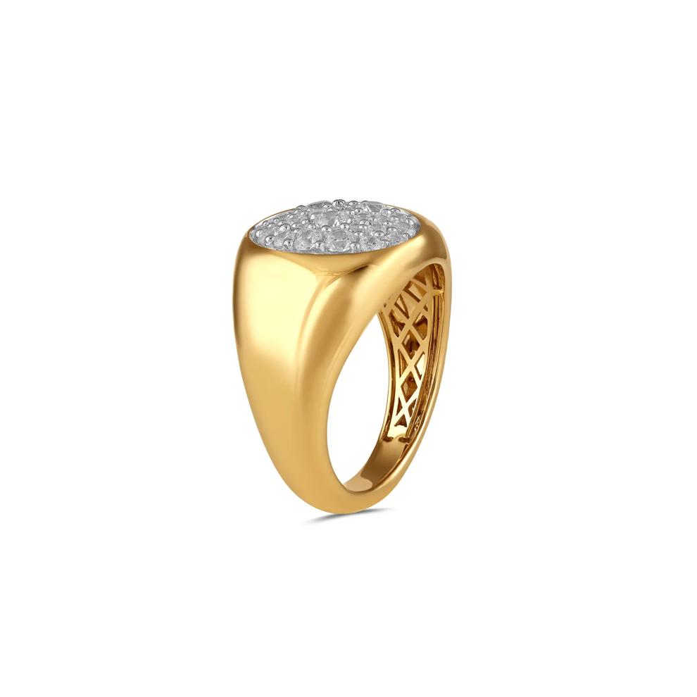 Men's Lab Grown Diamond Ring in 10K Yellow Gold (1 ct. tw.) – Image 3 of 4