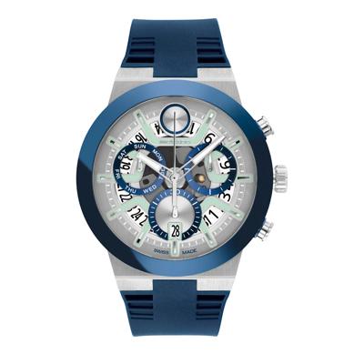 Gent's Fusion Watch With Blue Silicone Strap