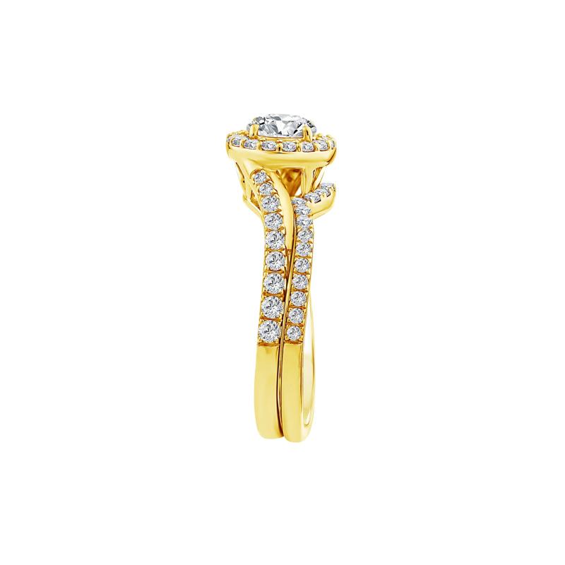 Lab Grown Diamond Engagement Ring Set in 10K Yellow Gold &#40;1 1/4 ct. tw.&#41; – Image 3 of 3