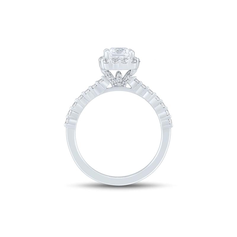 Lab Grown Diamond Emerald-Cut Engagement Ring in 14K White Gold &#40;1 3/4 ct. tw.&#41; – Image 2 of 3
