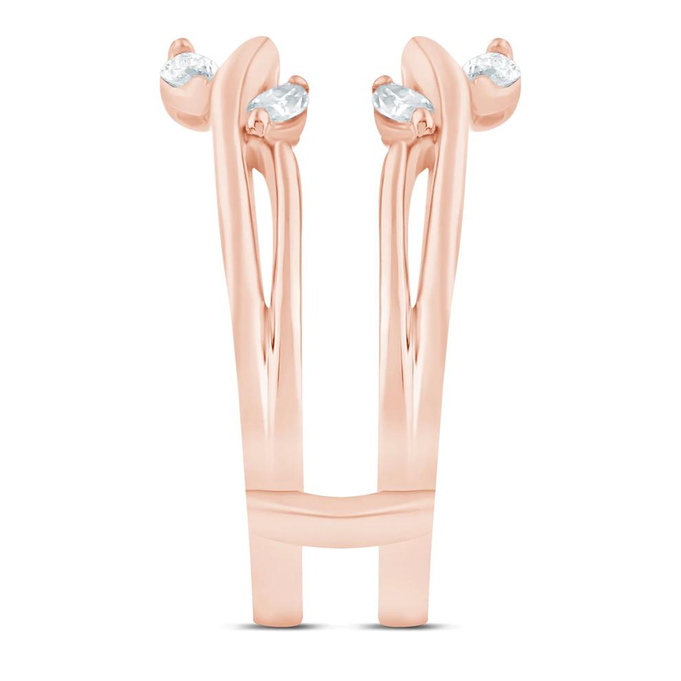 Lab Grown Diamond Marquise Open Insert in 14K Rose Gold (3/8 ct. tw.) – Image 3 of 3