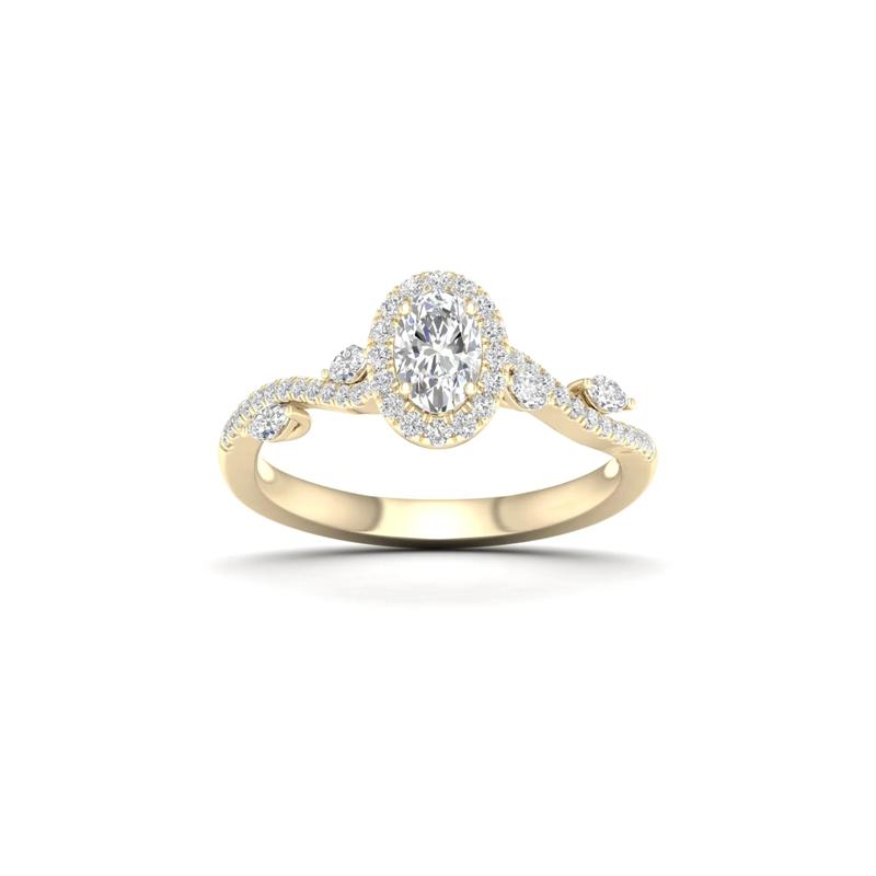 3/4 ct. tw. Diamond Engagement Ring in 14K Yellow Gold – Image 4 of 5