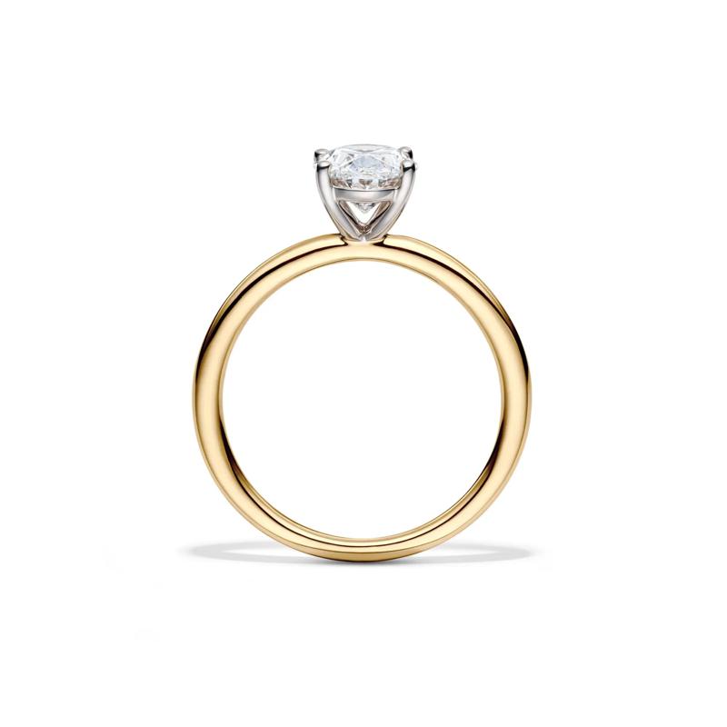 Lab Grown Diamond Solitaire Oval Engagement Ring in 14K Yellow Gold (1 1/2 ct.) – Image 2 of 4