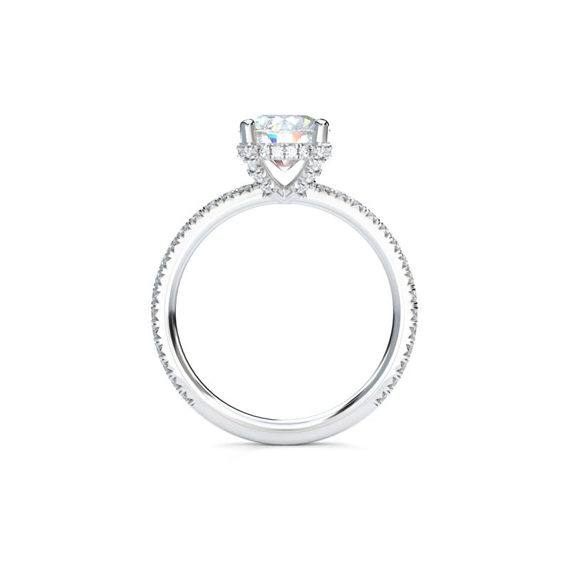 Round Center Diamond Engagement Ring in Platinum &#40;1 7/8 ct. tw.&#41; – Image 2 of 5