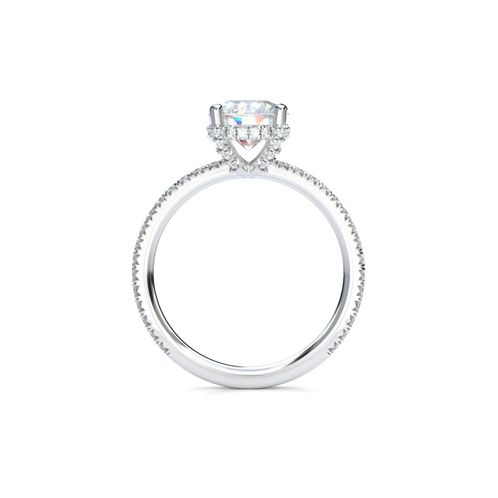 Round Center Diamond Engagement Ring in Platinum (1 7/8 ct. tw.) – Image 2 of 5