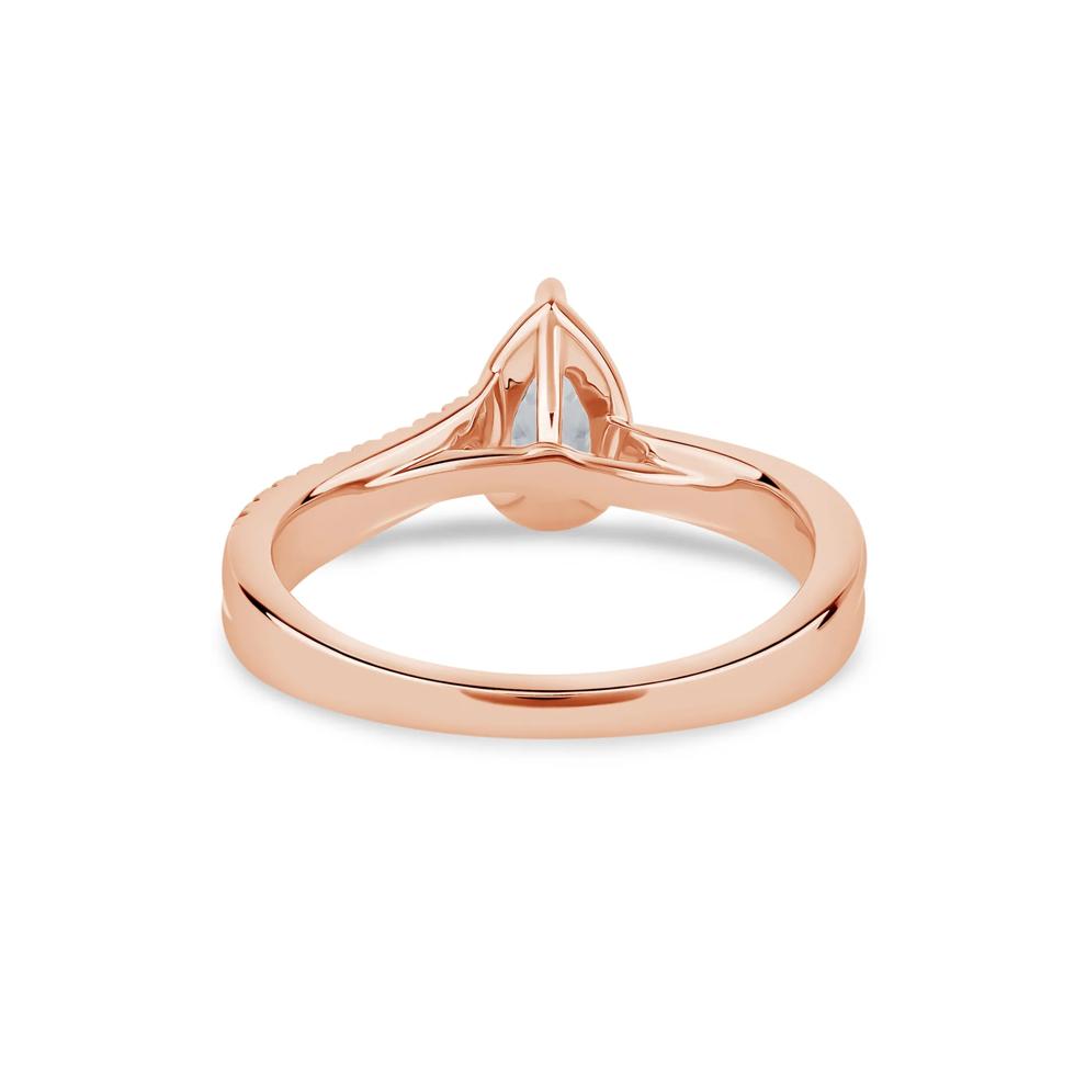 Pear-Shaped Diamond Engagement Ring in 14K Rose Gold (5/8 ct. tw.) – Image 4 of 4