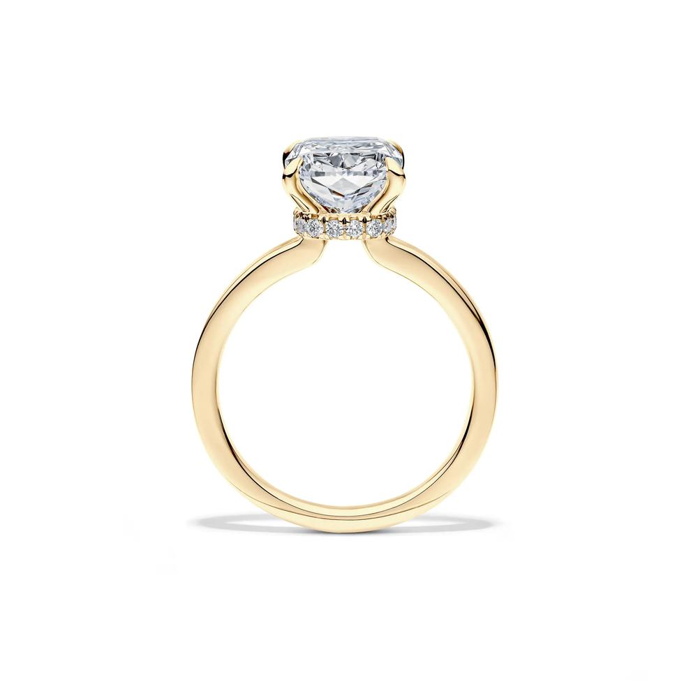Lab Grown Diamond Elongated Cushion Bridal Set in 14K Yellow Gold (4 ct. tw.) – Image 2 of 6