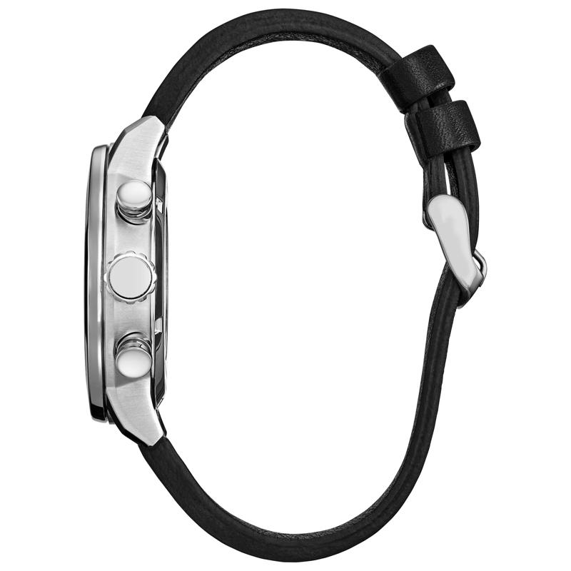 Men&#39;s Star Wars Rebel Starfighter Watch in Black Leather and Stainless Steel, 44MM – Image 2 of 5