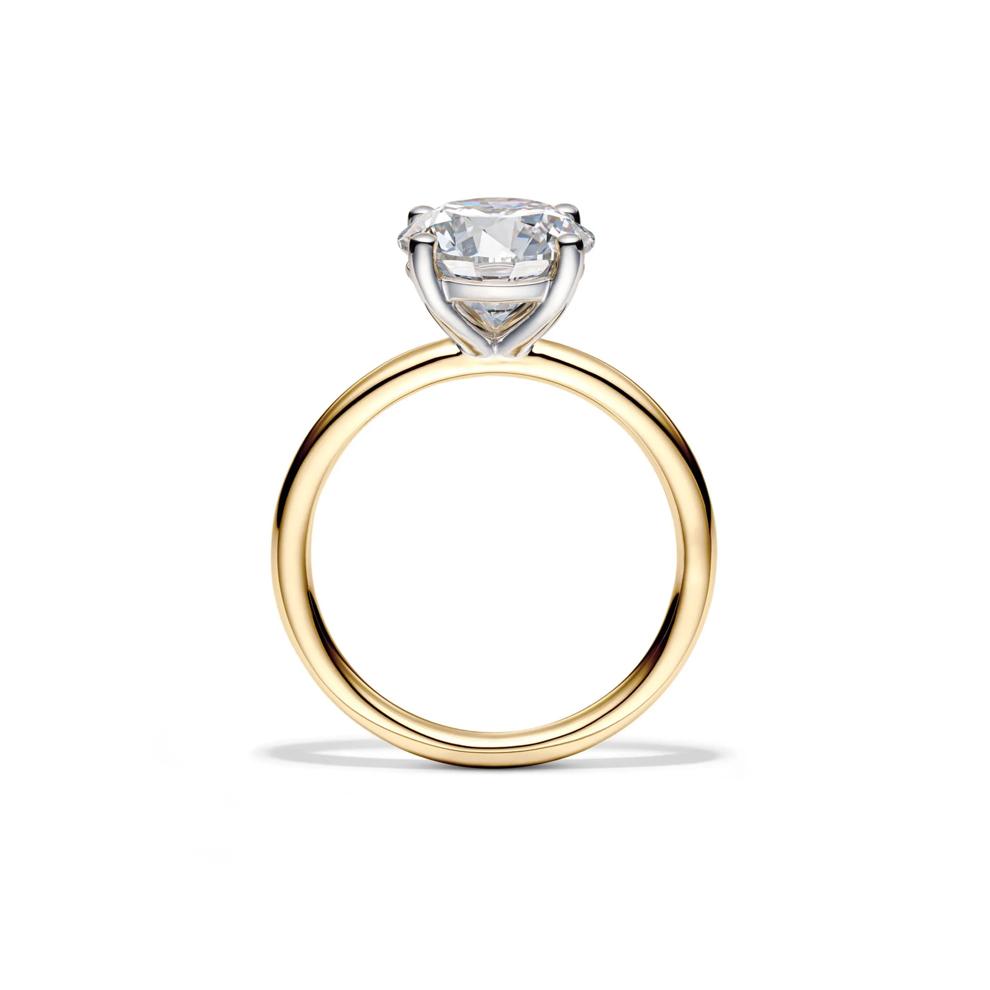 Lab Grown Diamond Solitaire Round Engagement Ring in 14k Yellow Gold (3 ct.) – Image 2 of 4