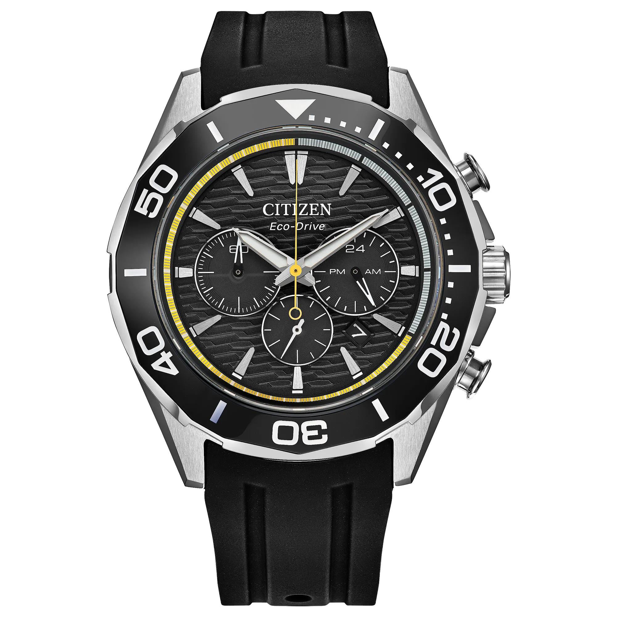 Bulova Gent's Endeavor Chronograph Watch With a Black Polyurethane