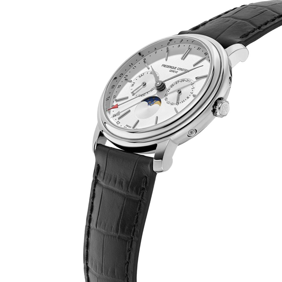 Men's Classics Index Business Timer Watch in Black Leather – Image 2 of 3