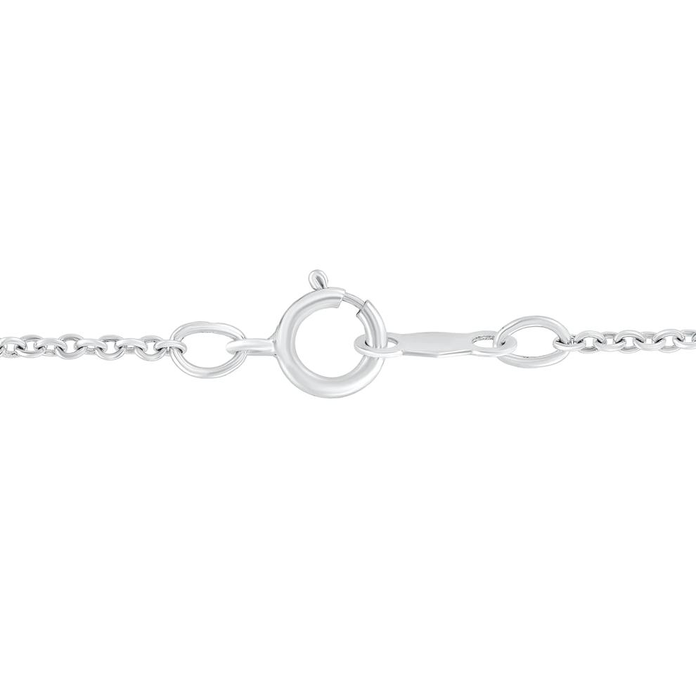 Diamond Heart Pendant Necklace in Sterling Silver (1/7 ct. tw.) – Image 2 of 2