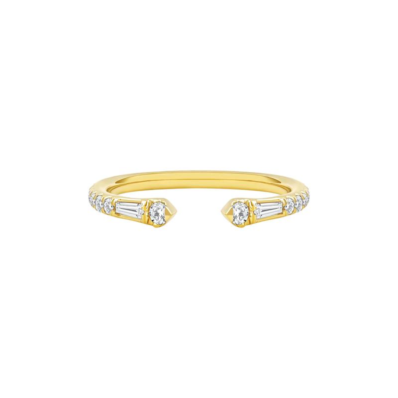 Lab Grown Diamond Open Anniversary Band in 14K Yellow Gold &#40;1/3 ct. tw.&#41; – Image 1 of 4