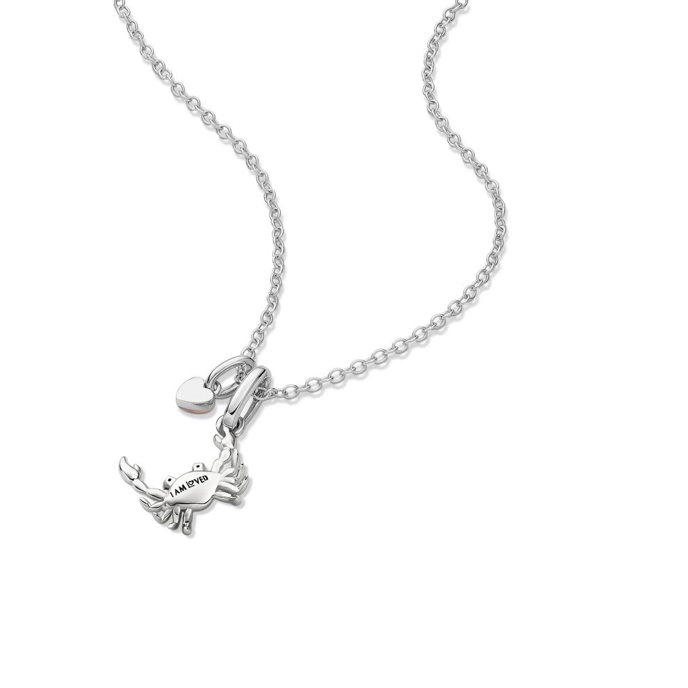 Lab Grown Diamond Accent Crab Pendant in Sterling Silver &amp; 10K Rose Gold – Image 5 of 5