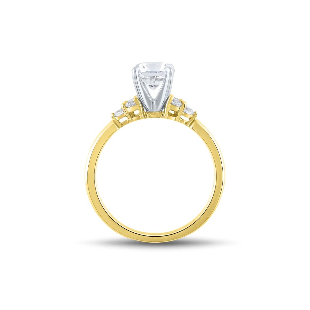 Lab Grown Diamond Semi-Mount in 14K Yellow Gold (1/4 ct. tw.) (Setting Only) – Image 2 of 6