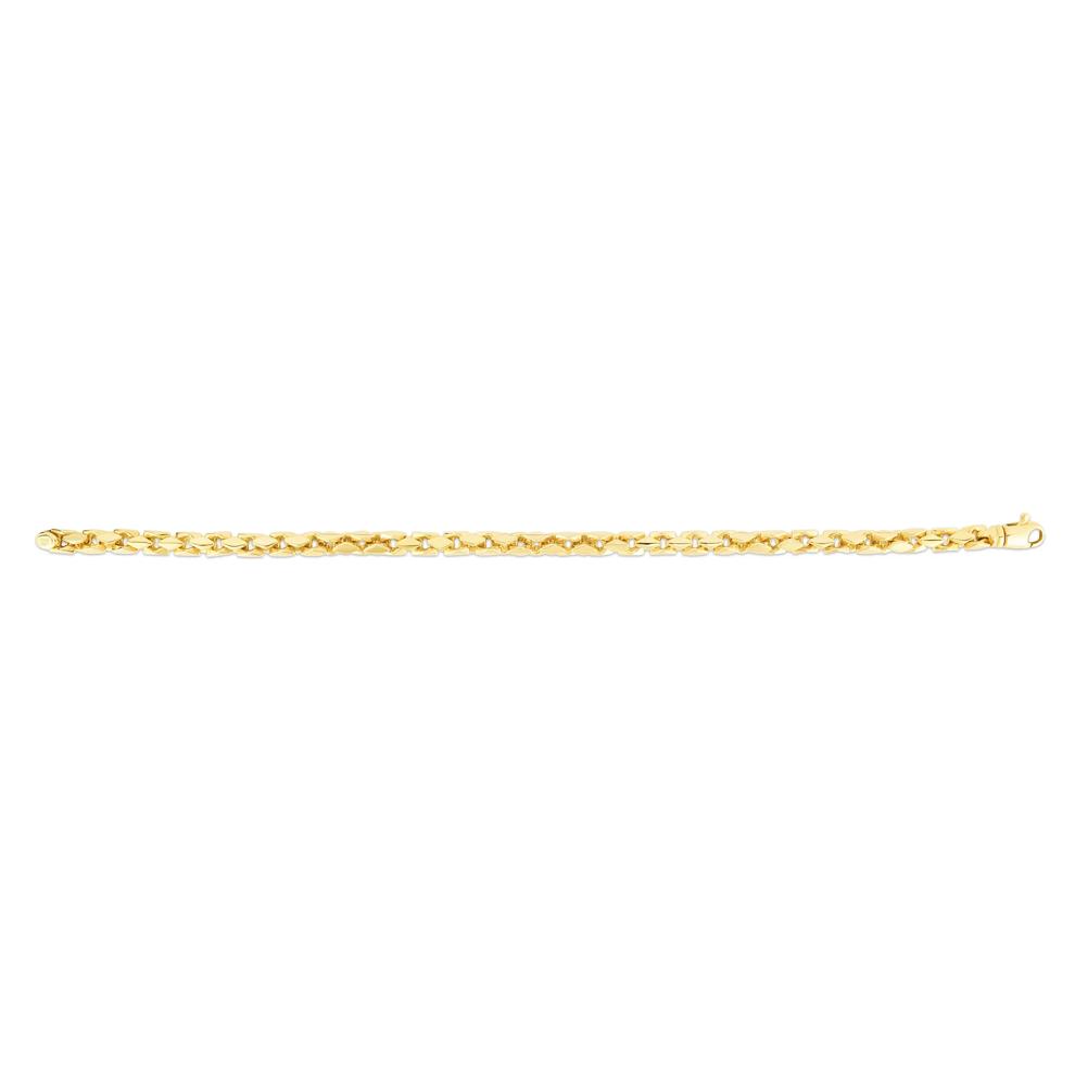 Box Link Chain Bracelet in 14K Yellow Gold, 8.25" – Image 2 of 2