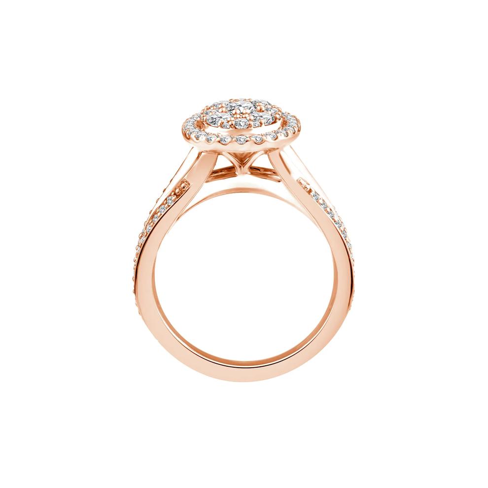 Diamond Composite Engagement Ring in 10K Rose Gold (1 1/2 ct. tw.) – Image 2 of 3