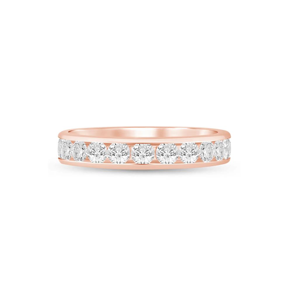 Lab Grown Diamond Channel-Set Band in 14K Rose Gold (1 ct. tw.) – Image 1 of 3