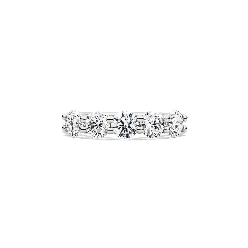 Lab Grown Diamond Five-Stone Anniversary Band in 14K White Gold &#40;1 1/2 ct. tw.&#41; – Image 1 of 4