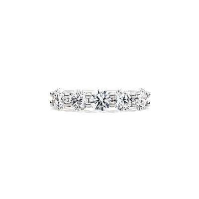 Lab Grown Diamond Five-Stone Round Anniversary Band in 14K White Gold (1 1/2 ct. tw.)