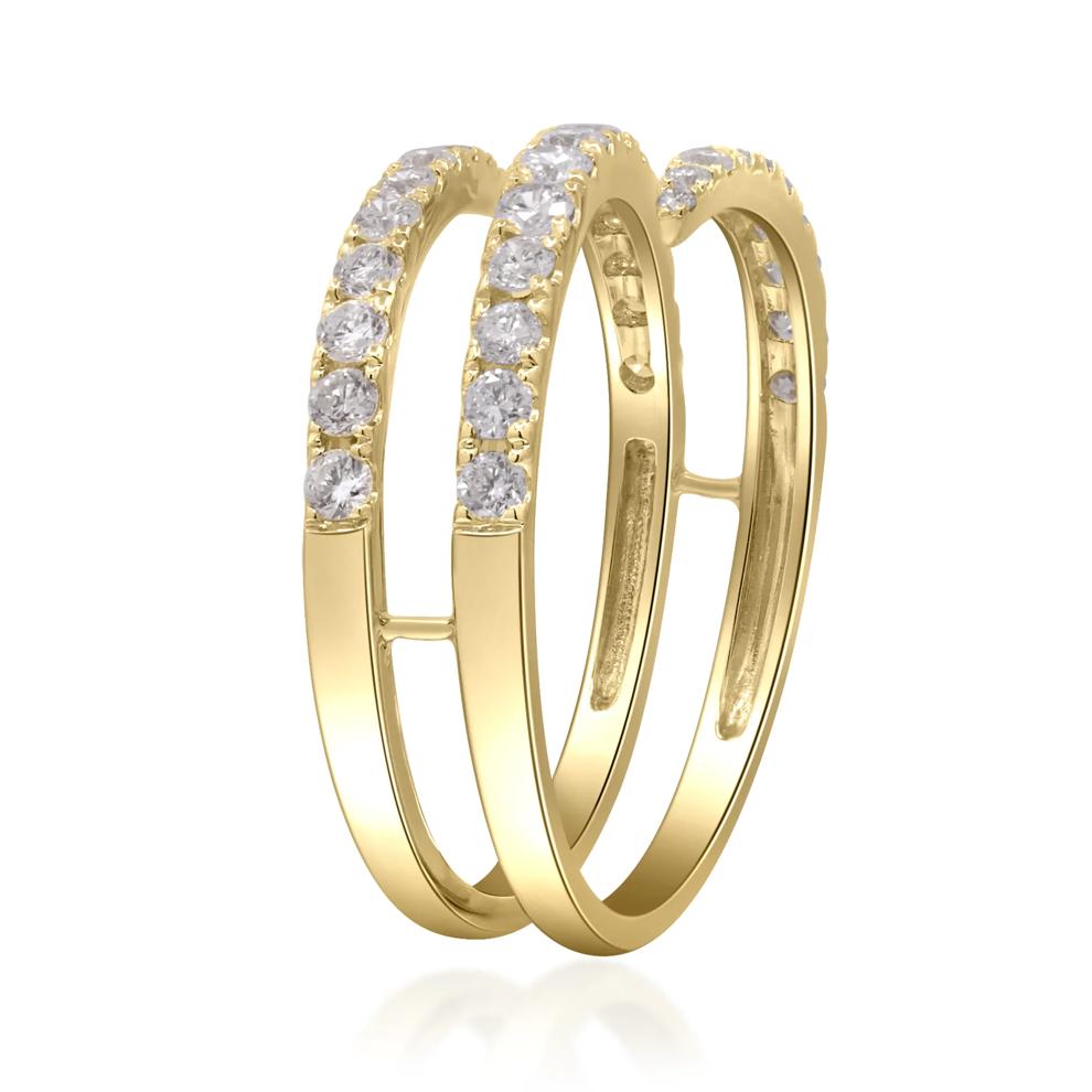 Diamond Coil Ring in 10K Yellow Gold (3/4 ct. tw.) – Image 4 of 5