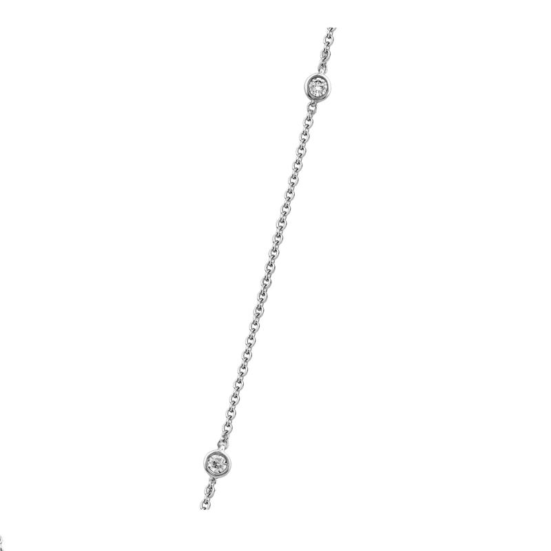 Lab Grown Starburst Necklace in 14K White Gold &#40;1 1/2 ct. tw.&#41; – Image 3 of 3